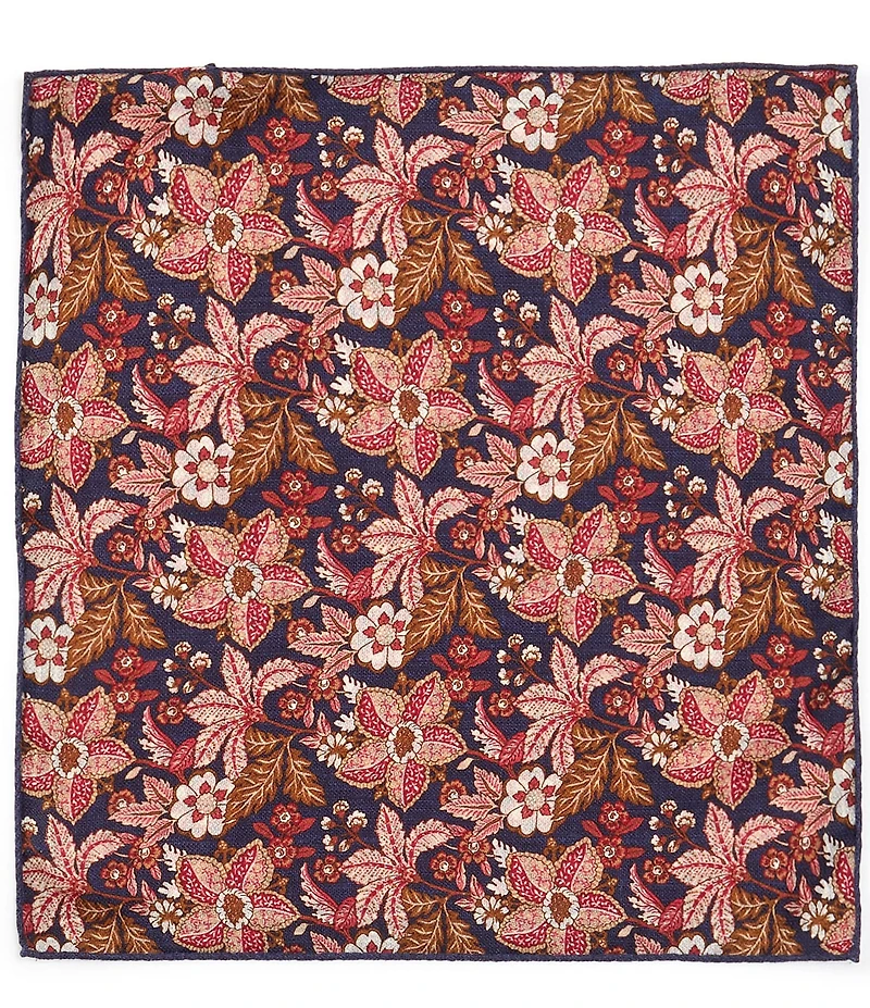 Edward Armah Circle Reversible Silk Pocket Square