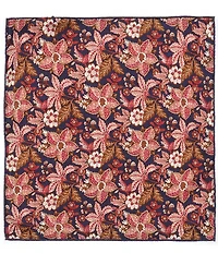 Edward Armah Circle Reversible Silk Pocket Square
