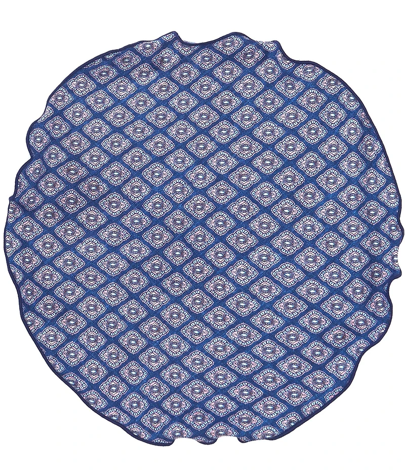 Edward Armah Connected Medallion Silk Pocket Square