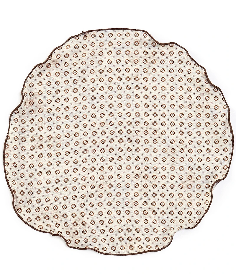 Edward Armah Floral Reversible Sillk Pocket Circle