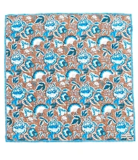 Edward Armah Floral Silk Pocket Square