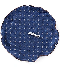 Edward Armah Flower Halo Dot Silk Pocket Square