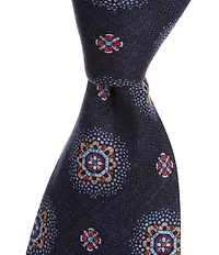 Edward Armah Medallion Burst 3.5#double; Silk Tie