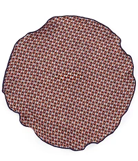 Edward Armah Muted Paisley Reversible Silk Pocket Circle