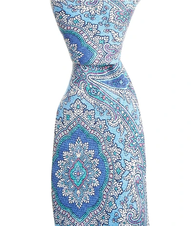 Edward Armah Paisley Traditional 3.3#double; Silk Tie