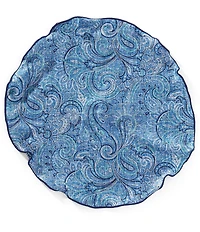 Edward Armah Paisley Floral Silk Pocket Square