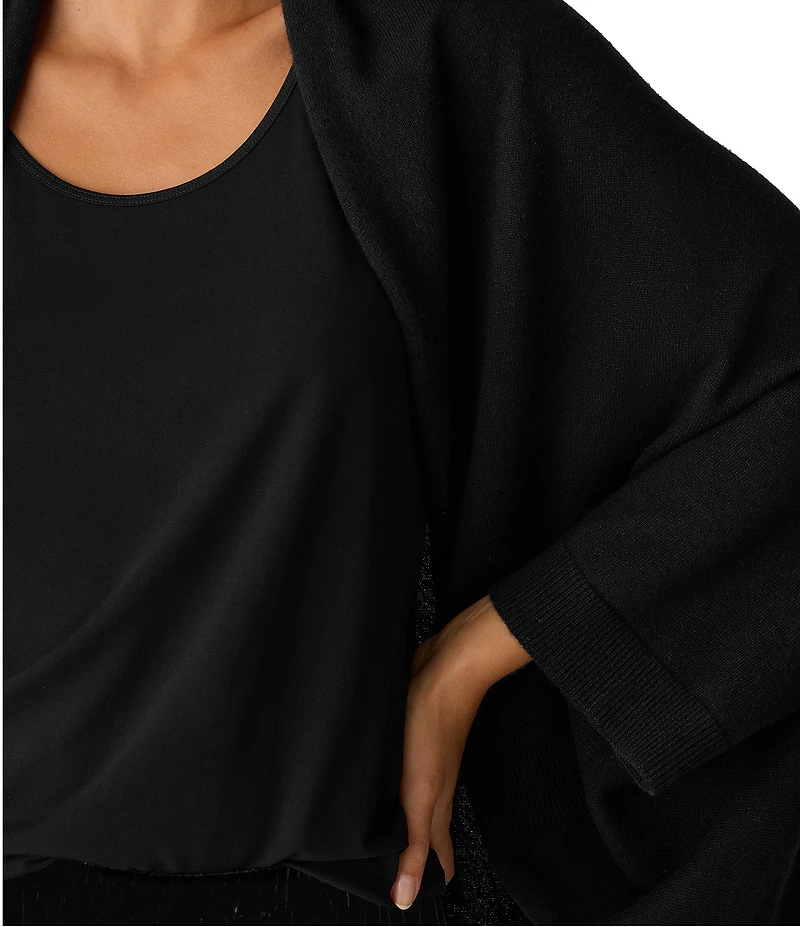 Eileen Fisher Cashmere Knit Long Sleeve Shrug