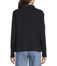 Eileen Fisher Cashmere Knit Turtleneck Long Sleeve Sweater