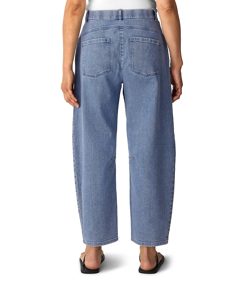 Eileen Fisher Classic-Weight Stretch Denim Ankle Arch Jean