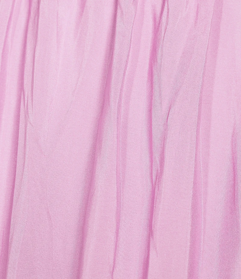Eileen Fisher Coordinating Washed Silk Smocked Tiered Skirt