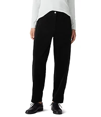 Eileen Fisher Corduroy Mid-Rise Lantern Ankle Pants