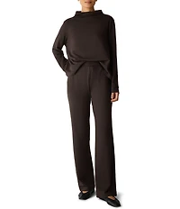 Eileen Fisher Cozy Brushed Terry Hug Kick Pull-On Pants