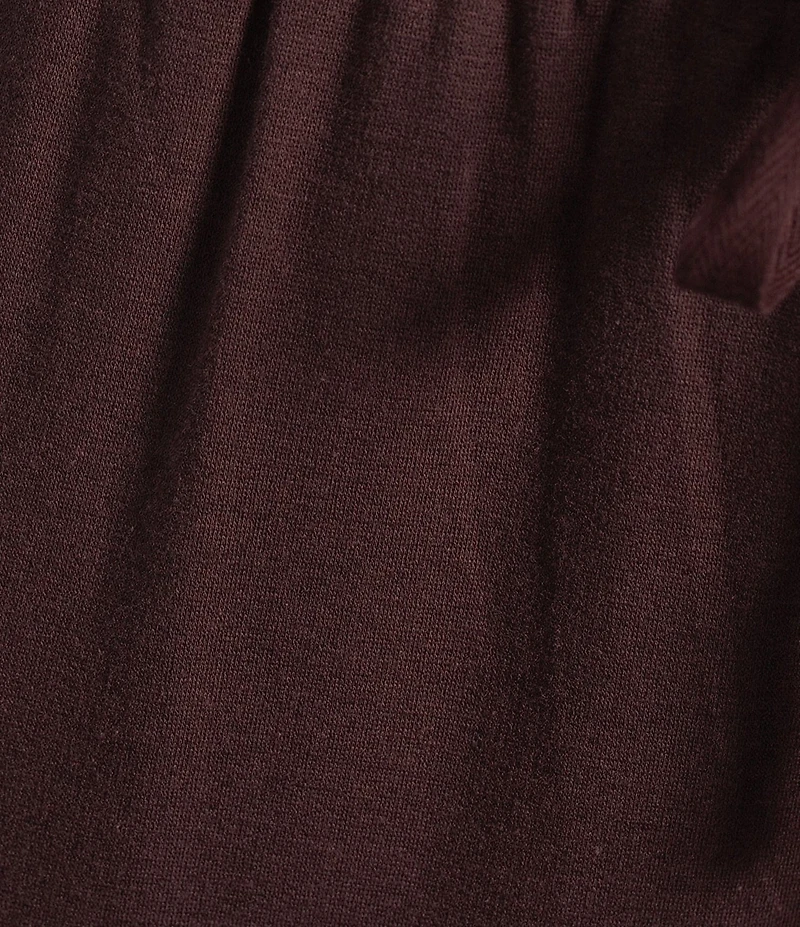 Eileen Fisher Cozy Brushed Terry Organic Cotton Blend Elastic Tie Waist Ankle Jogger Track Pants