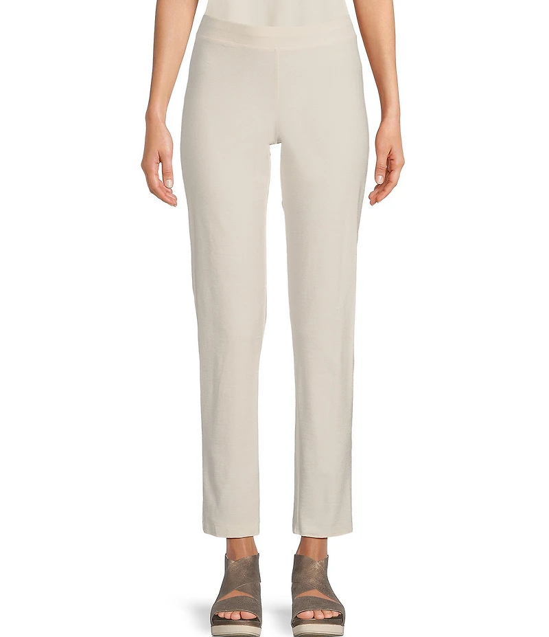 Eileen Fisher Washable Stretch Crepe Slim Leg Ankle Pants