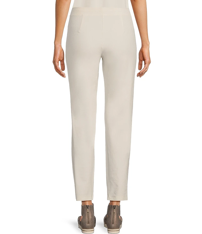 Eileen Fisher Washable Stretch Crepe Slim Leg Ankle Pants