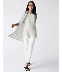 Eileen Fisher Washable Stretch Crepe Slim Leg Ankle Pants
