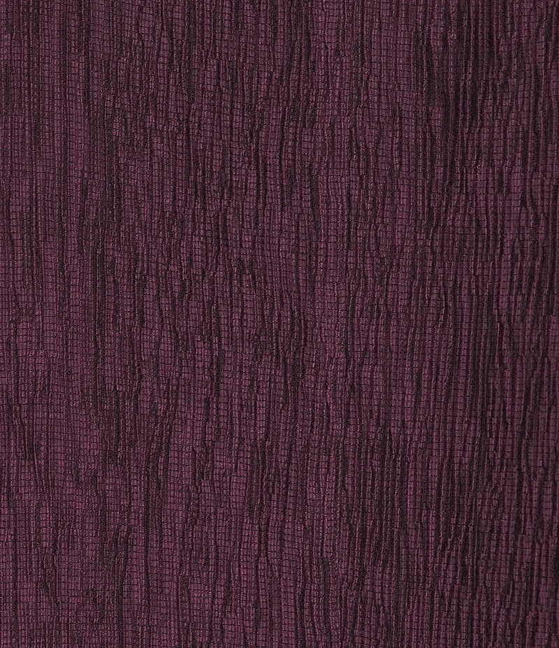 Eileen Fisher Crinkle Plisse Round Neck Cap Sleeve Midi Dress