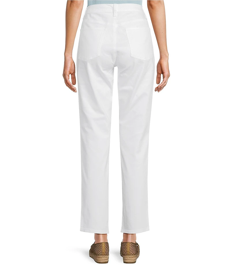 Eileen Fisher Denim High-Waist Slim Ankle Pants