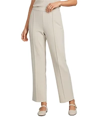 Eileen Fisher Flex Ponte High-Waisted Kick Flare Ankle Pants