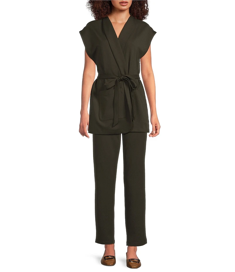 Eileen Fisher Flex Ponte Slim Ankle Pants
