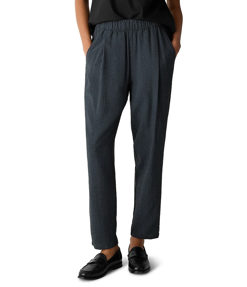 Eileen Fisher Fluid Crepe Tapered Ankle Pants