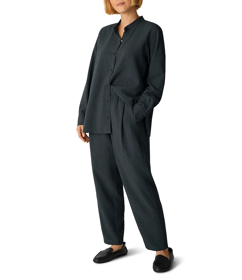 Eileen Fisher Fluid Crepe Tapered Ankle Pants