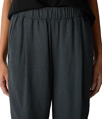 Eileen Fisher Fluid Crepe Tapered Ankle Pants