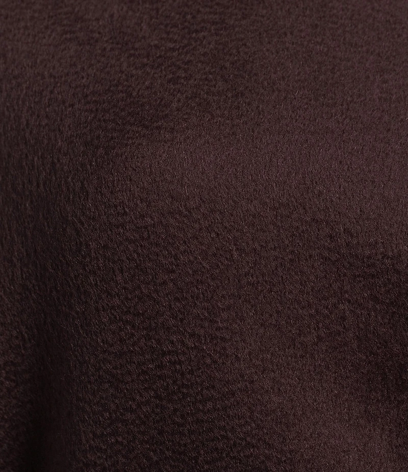 Eileen Fisher Fluid Wool High Collar Long Sleeve Tie Waist Coat