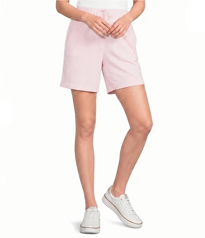 Eileen Fisher Garment Dyed Terry Elastic Waist Pull-On Shorts