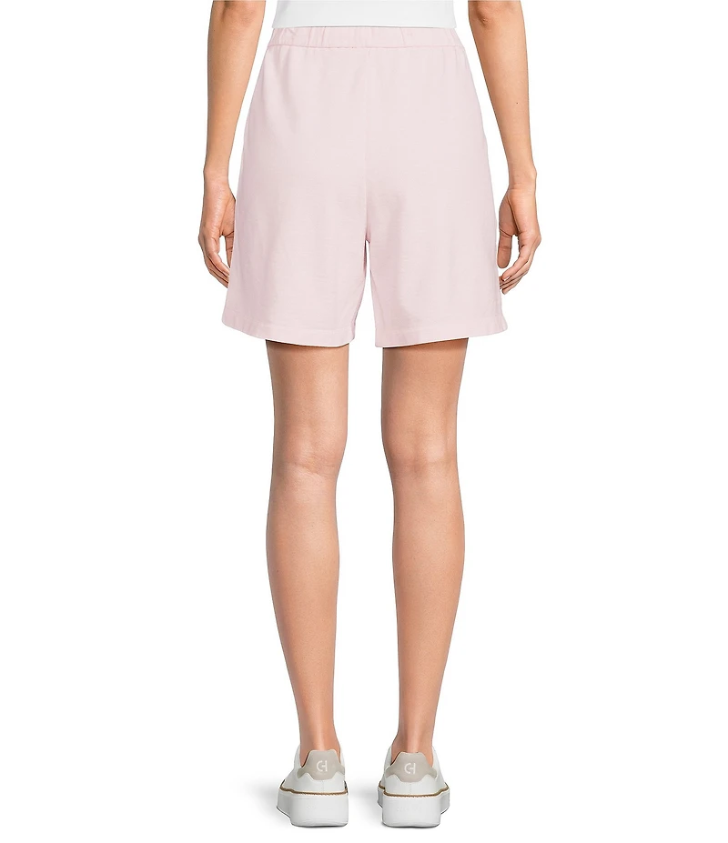 Eileen Fisher Garment Dyed Terry Elastic Waist Pull-On Shorts