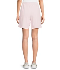 Eileen Fisher Garment Dyed Terry Elastic Waist Pull-On Shorts