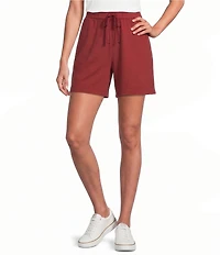 Eileen Fisher Garment Dyed Terry Elastic Waist Pull-On Shorts