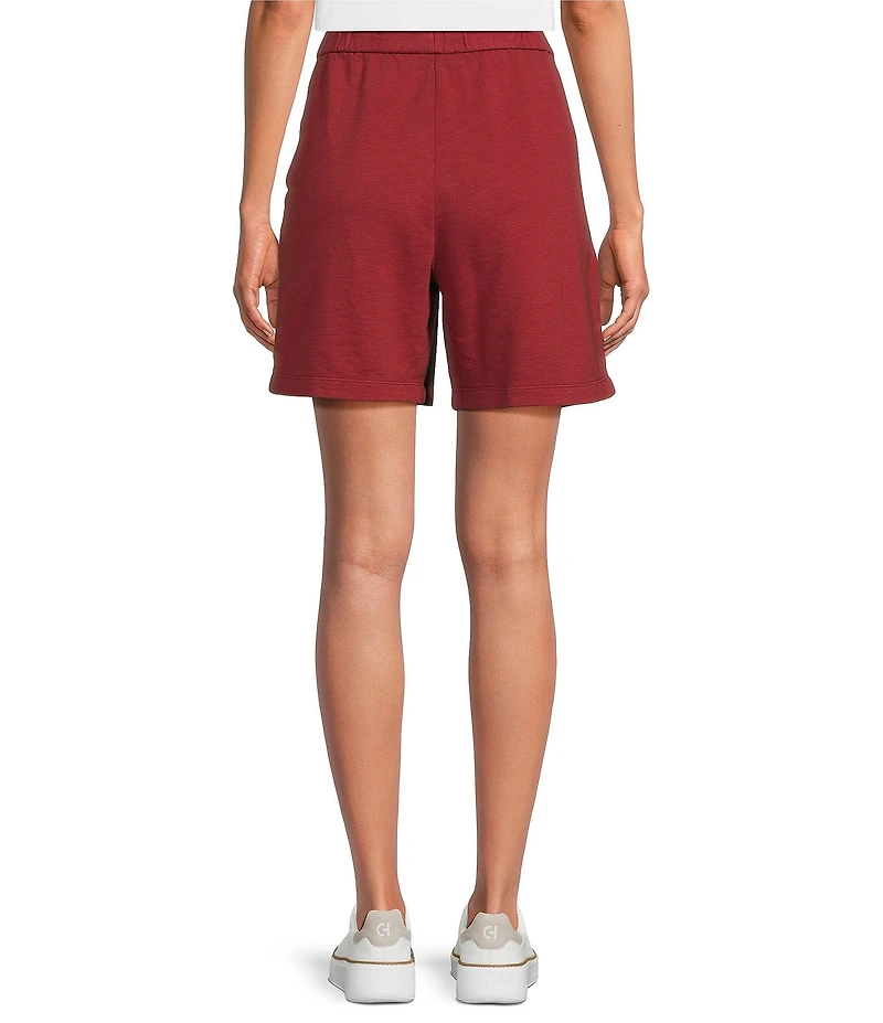 Eileen Fisher Garment Dyed Terry Elastic Waist Pull-On Shorts