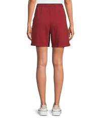 Eileen Fisher Garment Dyed Terry Elastic Waist Pull-On Shorts