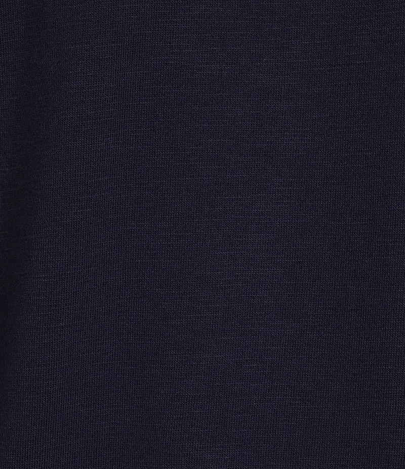 Eileen Fisher Garment Dyed Terry Knit Ribbed Round Neck Long Sleeve Sweat Shirt