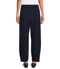 Eileen Fisher Garment Dyed Terry Pull-On Ankle Pant
