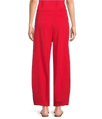 Eileen Fisher Garment Dyed Terry Elastic Waist Lantern Ankle Pants