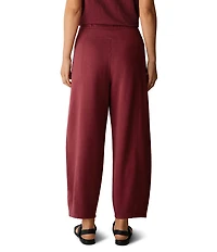 Eileen Fisher Garment Dyed Terry Elastic Waist Lantern Ankle Pants