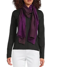 Eileen Fisher Hand Dyed Abstract Silk Scarf