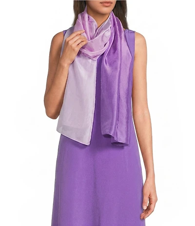 Eileen Fisher Hand Dyed Silk Scarf