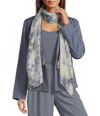 Eileen Fisher Hand Dyed Silk Wrap Scarf