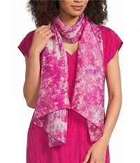 Eileen Fisher Hand Dyed Silk Wrap Scarf