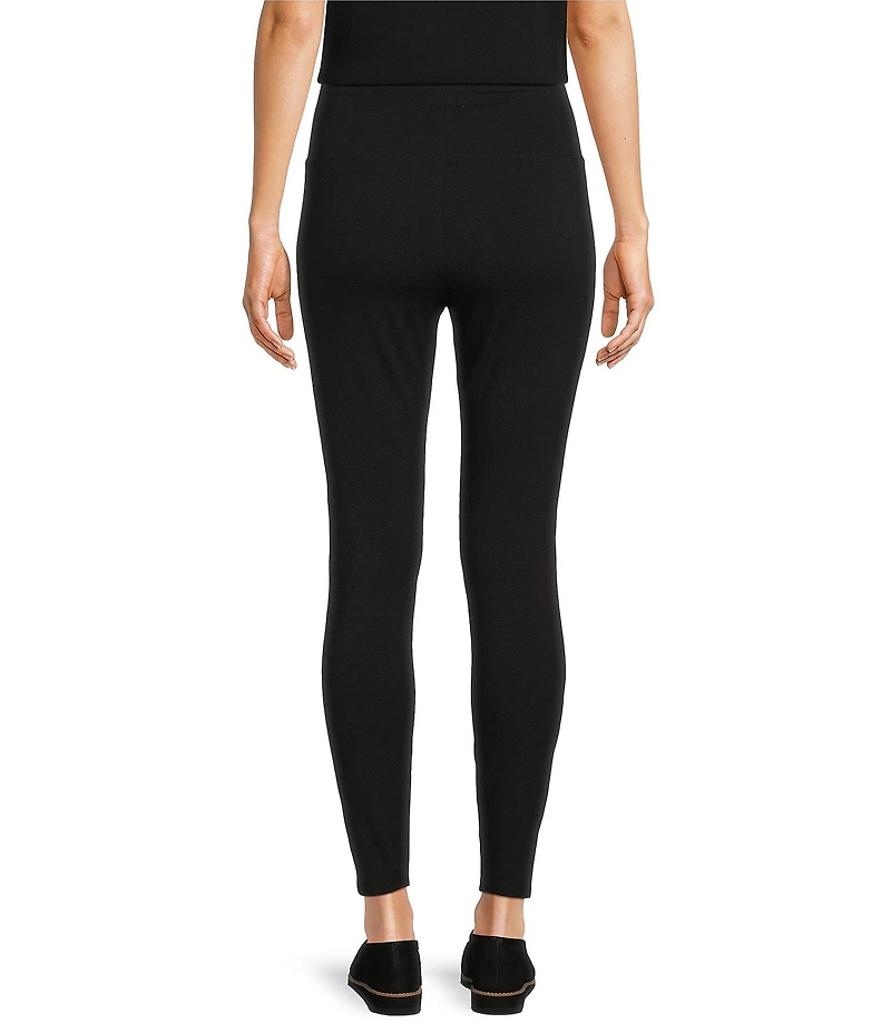 Eileen Fisher Jersey High Waist Slim Leg Ankle Leggings