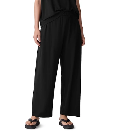 Eileen Fisher Jersey Knit Straight Ankle Pants