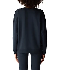 Eileen Fisher Knit Crew Neck Long Sleeve Sweatshirt