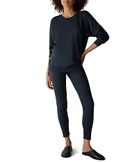 Eileen Fisher Knit Crew Neck Long Sleeve Sweatshirt