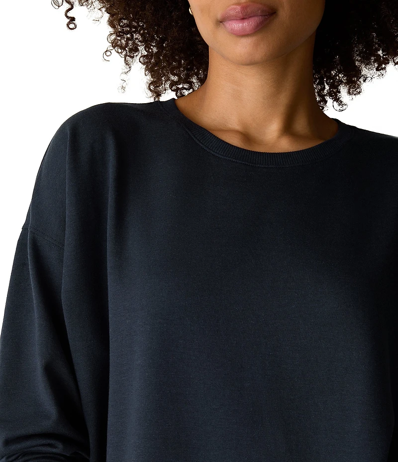 Eileen Fisher Knit Crew Neck Long Sleeve Sweatshirt