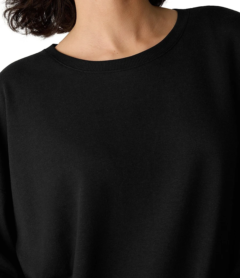 Eileen Fisher Knit Crew Neck Long Sleeve Sweatshirt