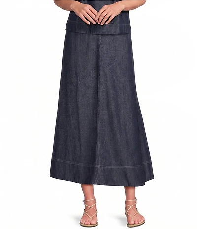 Eileen Fisher Lightweight Denim Full Skirt