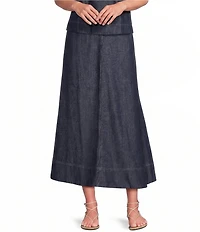 Eileen Fisher Lightweight Denim Full Skirt